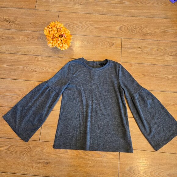 Lucky Brand Women's Bell Sleeve Sweater Army Green Color Size Small - Picture 1 of 5